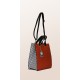 BORSA CARLA FERRONI 32372 CON MOTIVO LATERALE A SCACCHI